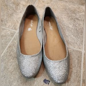 Glitter Dress Flats Woman's size 13 wide